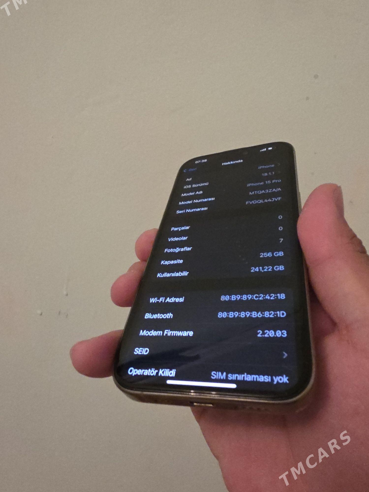 iphone 15 pro 256Gb Zza 90% - Parahat 7 - img 8