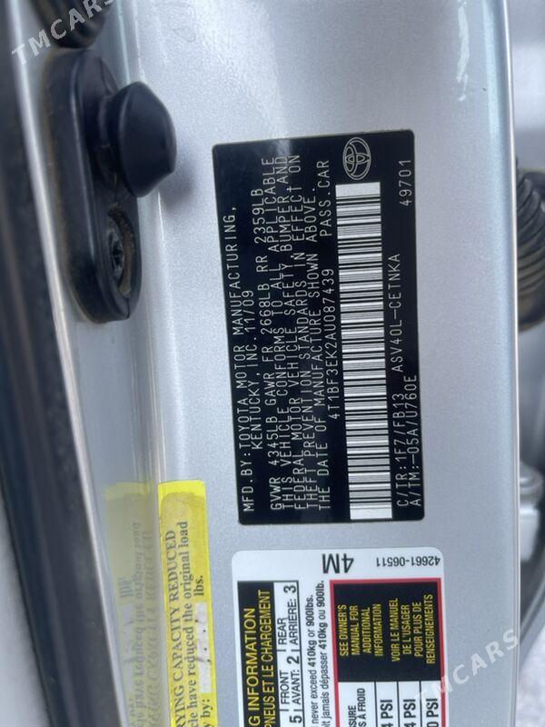 Toyota Camry 2010 - 200 000 TMT - Мары - img 9