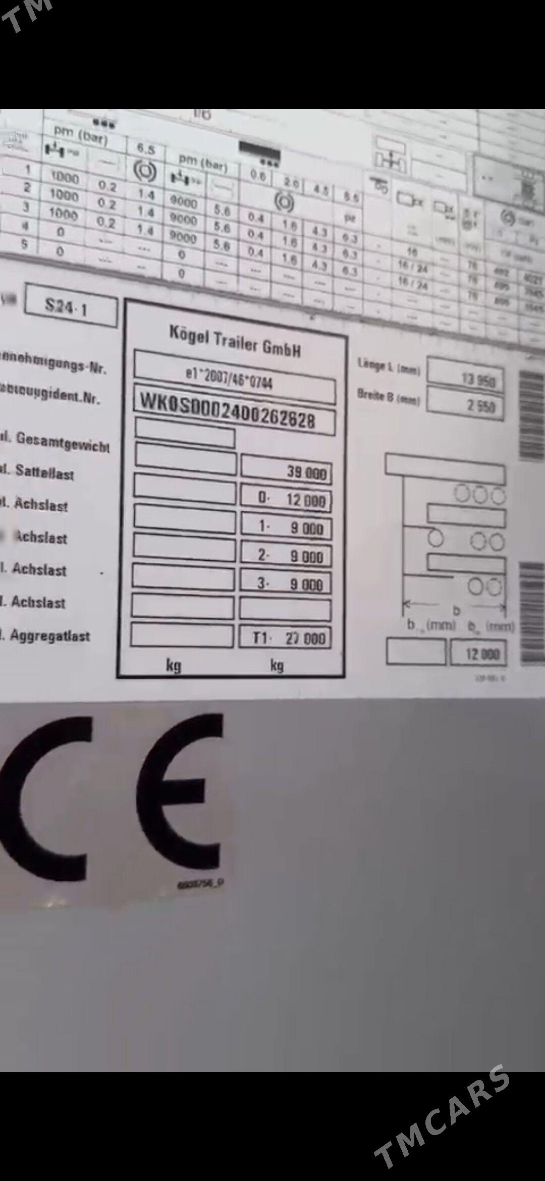 Kogel Cargo 2021 - 450 000 TMT - Aşgabat - img 2
