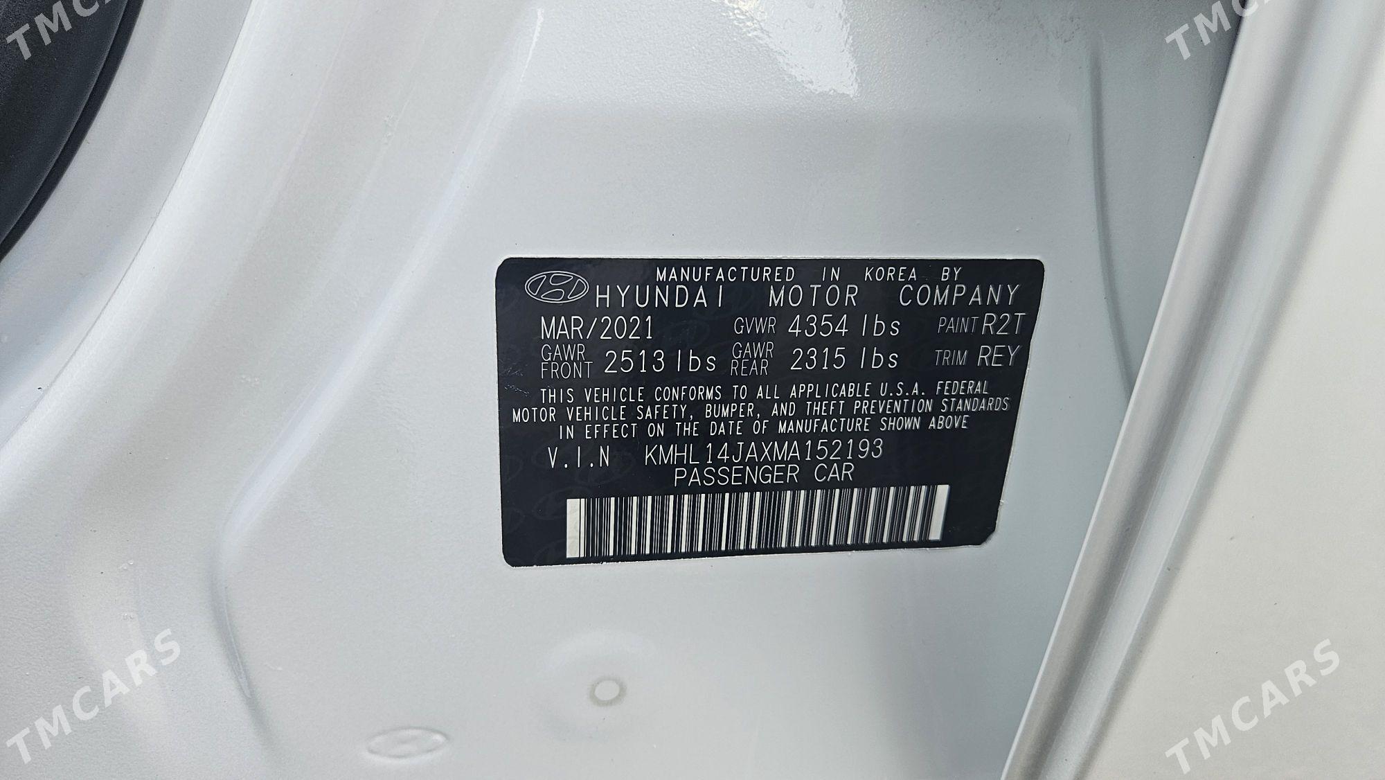 Hyundai Sonata 2021 - 325 000 TMT - Aşgabat - img 3