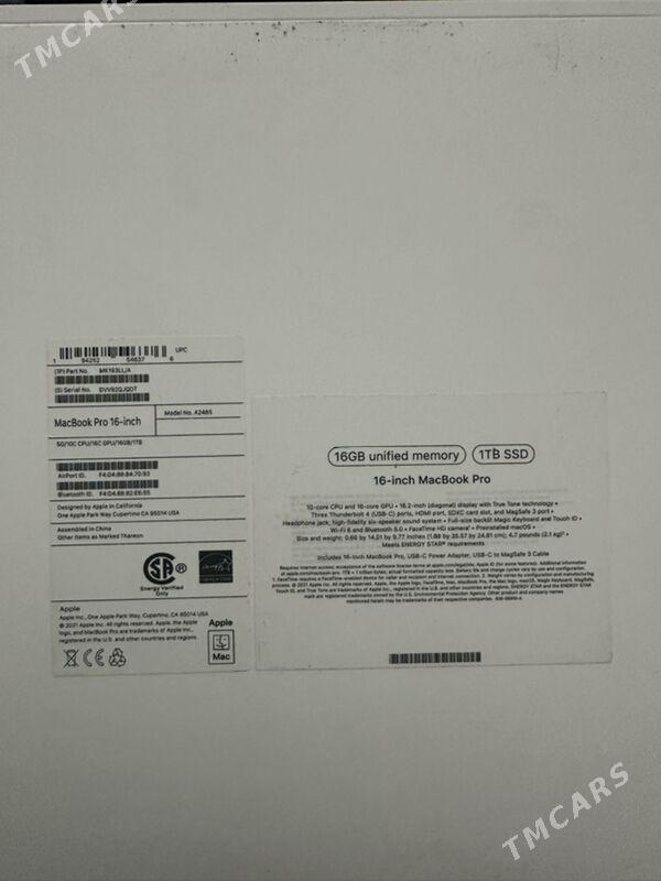 Mackbook pr M1pro - Ашхабад - img 3