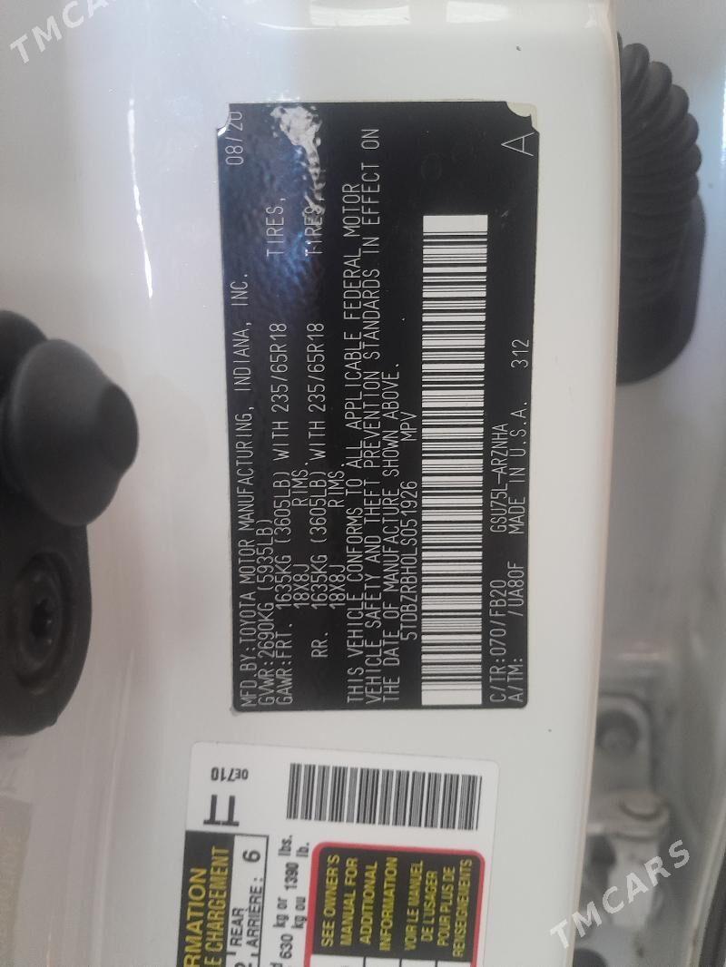 Toyota Highlander 2020 - 590 000 TMT - Туркменабат - img 9