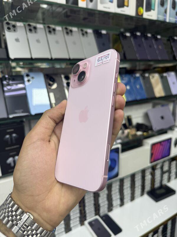 iPhone 15 128gb 100% pink - Garaşsyzlygyň 15 ýyllygy Söwda Merkezi - img 3