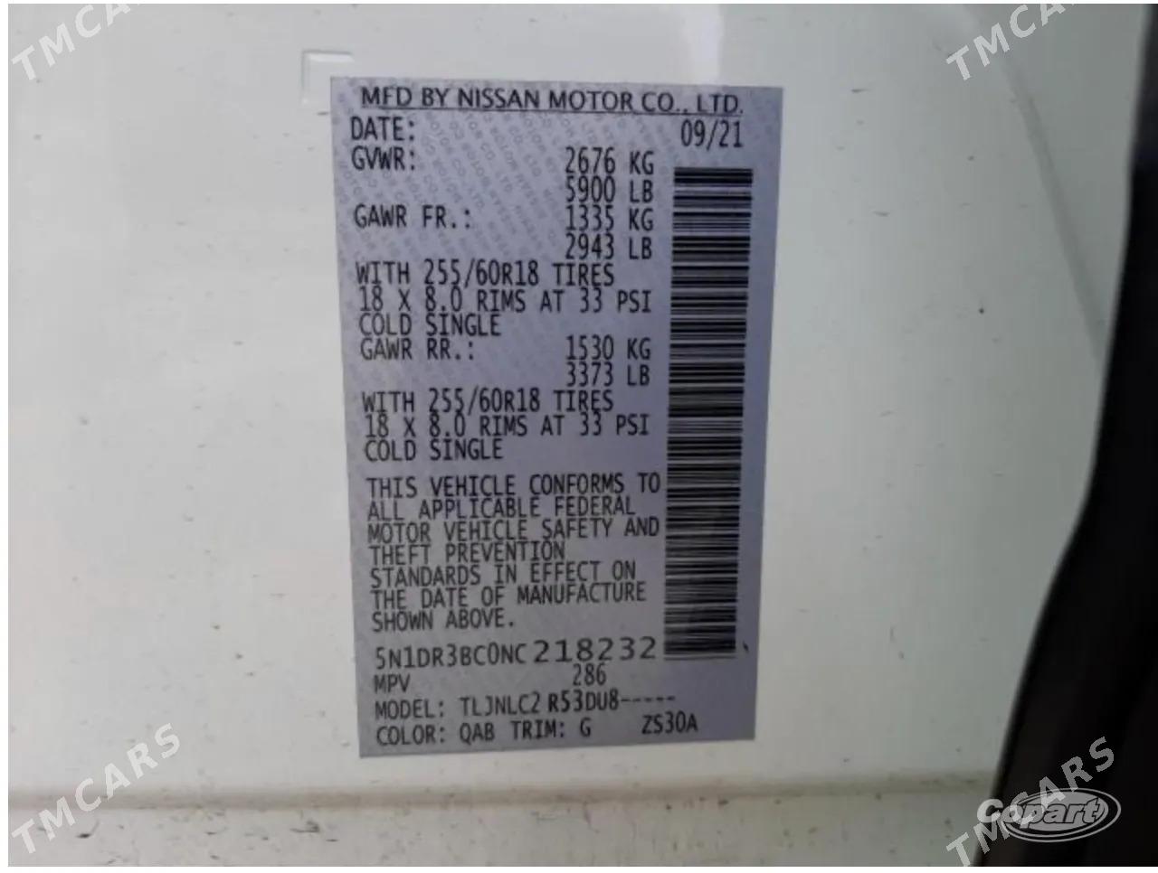 Nissan Pathfinder 2022 - 460 000 TMT - 11 мкр - img 10