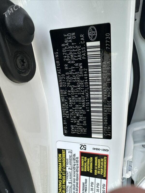 Toyota Camry 2020 - 315 000 TMT - Mary - img 6