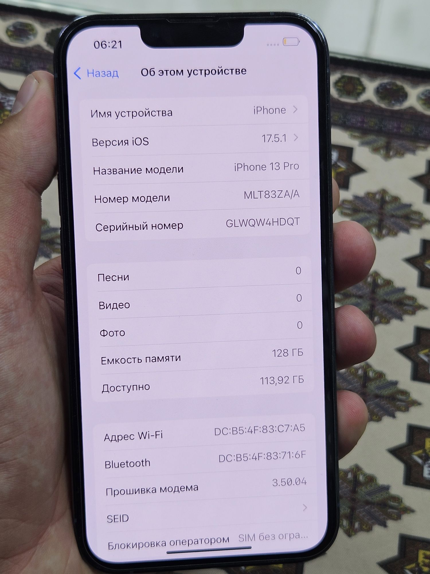 iphone 13pro 82% 128gb 2sim ZA - Ашхабад - img 7