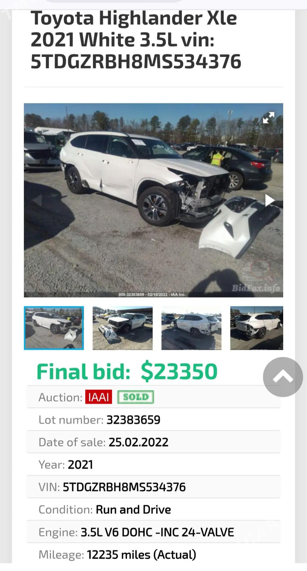 Toyota Highlander 2021 - 545 000 TMT - Ашхабад - img 4
