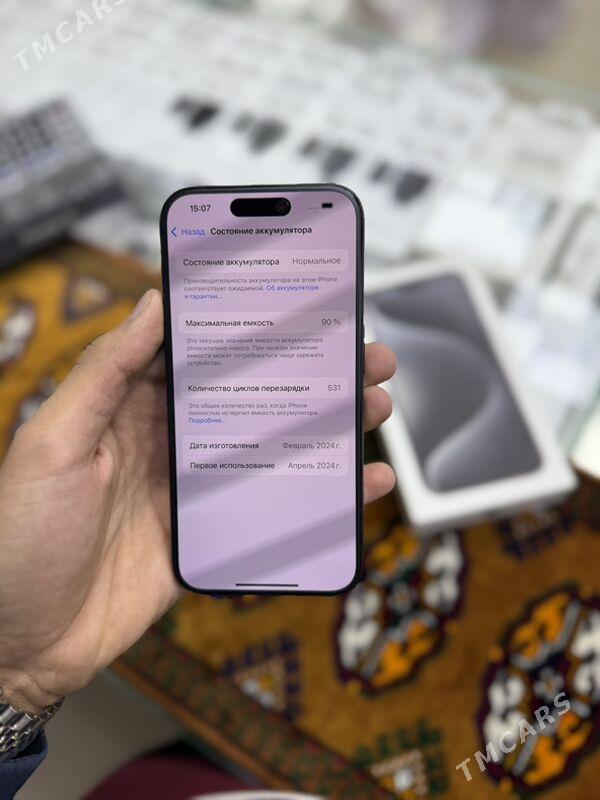 iPhone 15 pro 512gb 2sim 90% - Garaşsyzlygyň 15 ýyllygy Söwda Merkezi - img 5