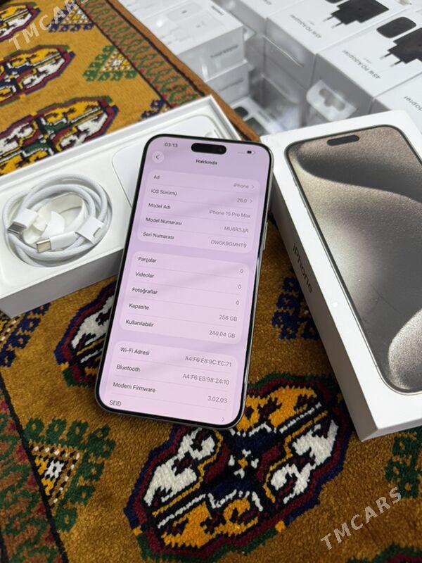 iPhone 15 pro 256gb max 100% - Garaşsyzlygyň 15 ýyllygy Söwda Merkezi - img 3