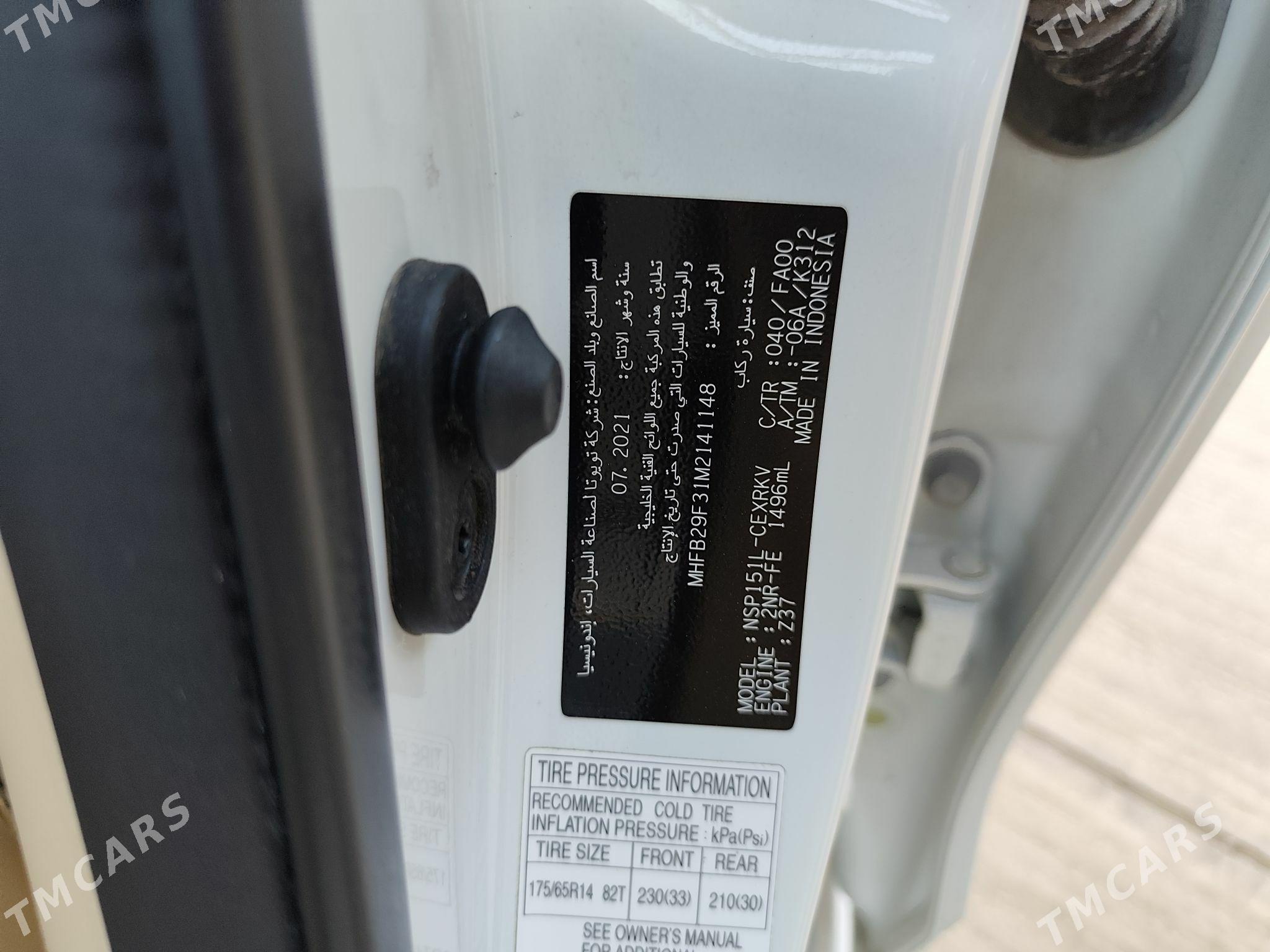 Toyota Yaris 2021 - 233 000 TMT - Ашхабад - img 6