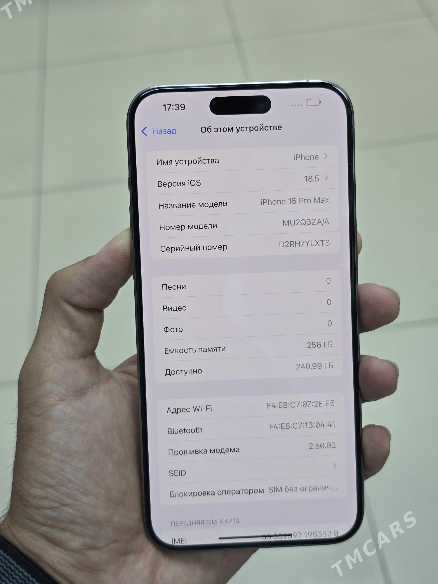 iPhone 15Pro Max 256gb - Aşgabat - img 1