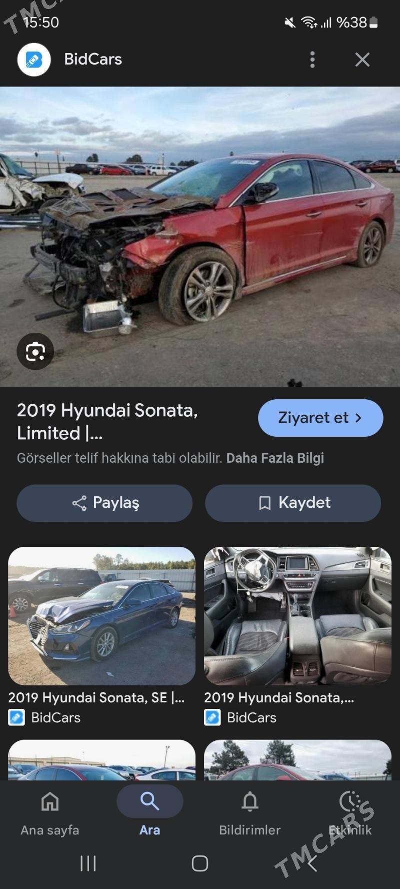 Hyundai Sonata 2019 - 224 000 TMT - Ашхабад - img 9