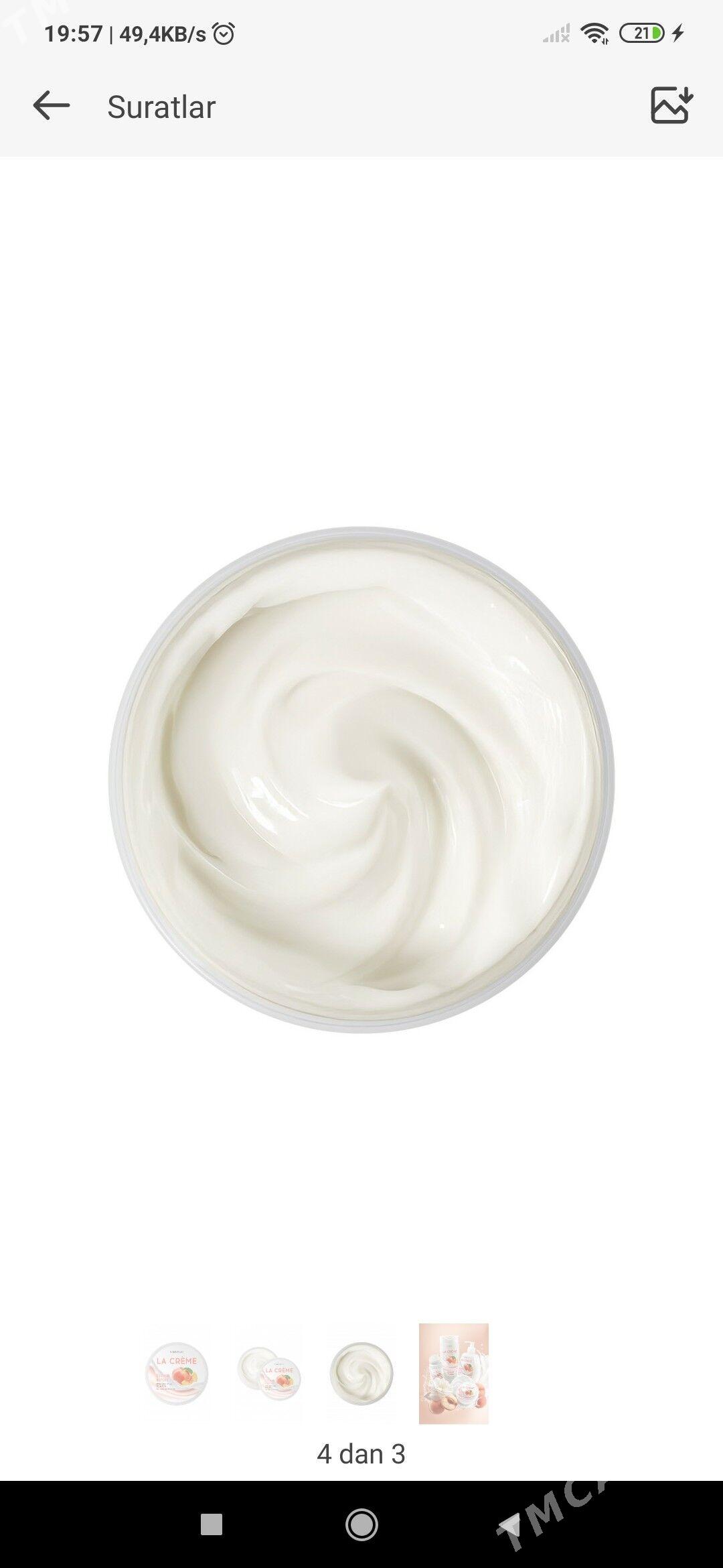 hoş boy ysly krem - Ak bugdaý etraby - img 2