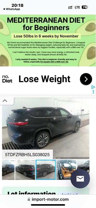Toyota Highlander 2020 - 625 000 TMT - Aşgabat - img 9