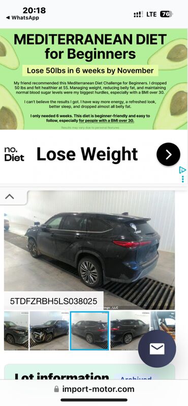 Toyota Highlander 2020 - 625 000 TMT - Aşgabat - img 6