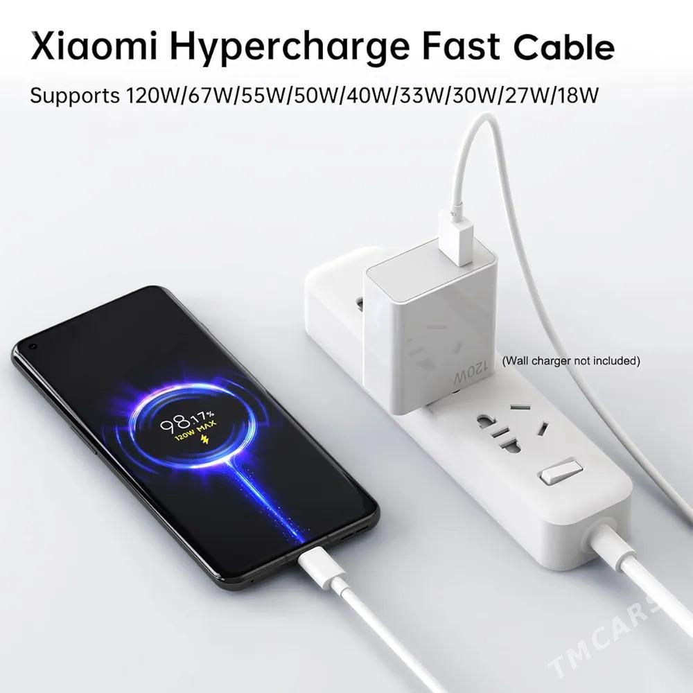 Xiaomi 120w Charger Tape-C - Aşgabat - img 1