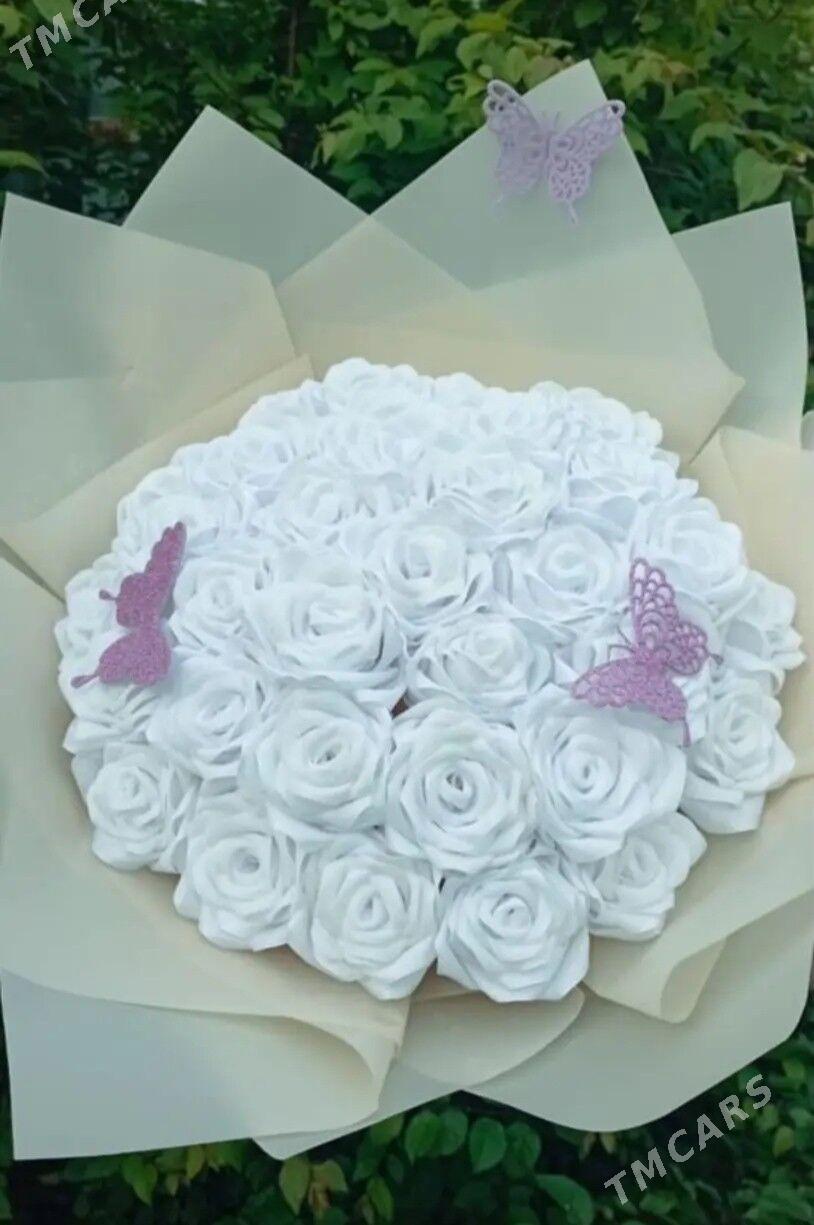 Цветы из лент - Балканабат - img 7