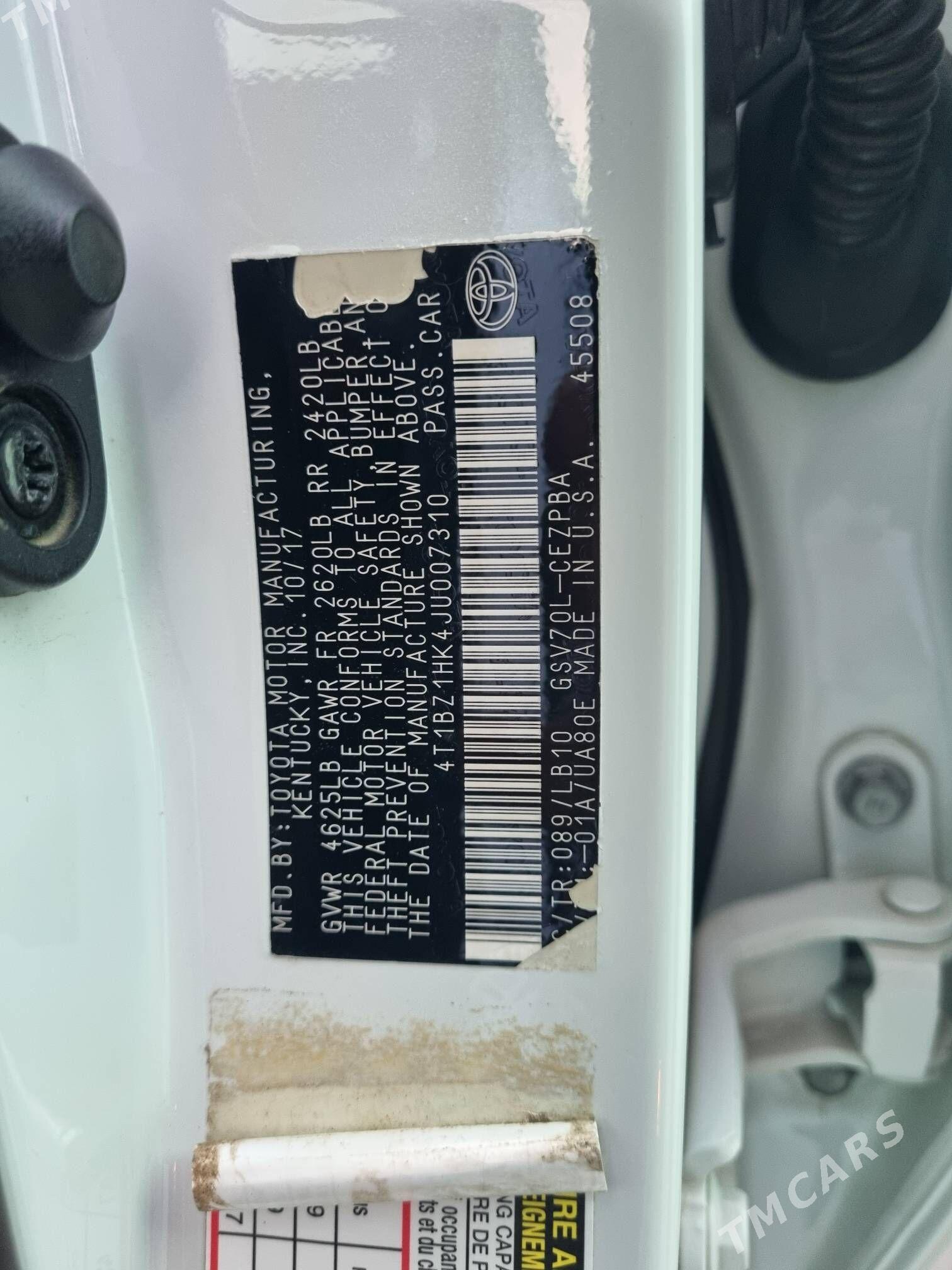 Toyota Camry 2018 - 390 000 TMT - Çoganly - img 6