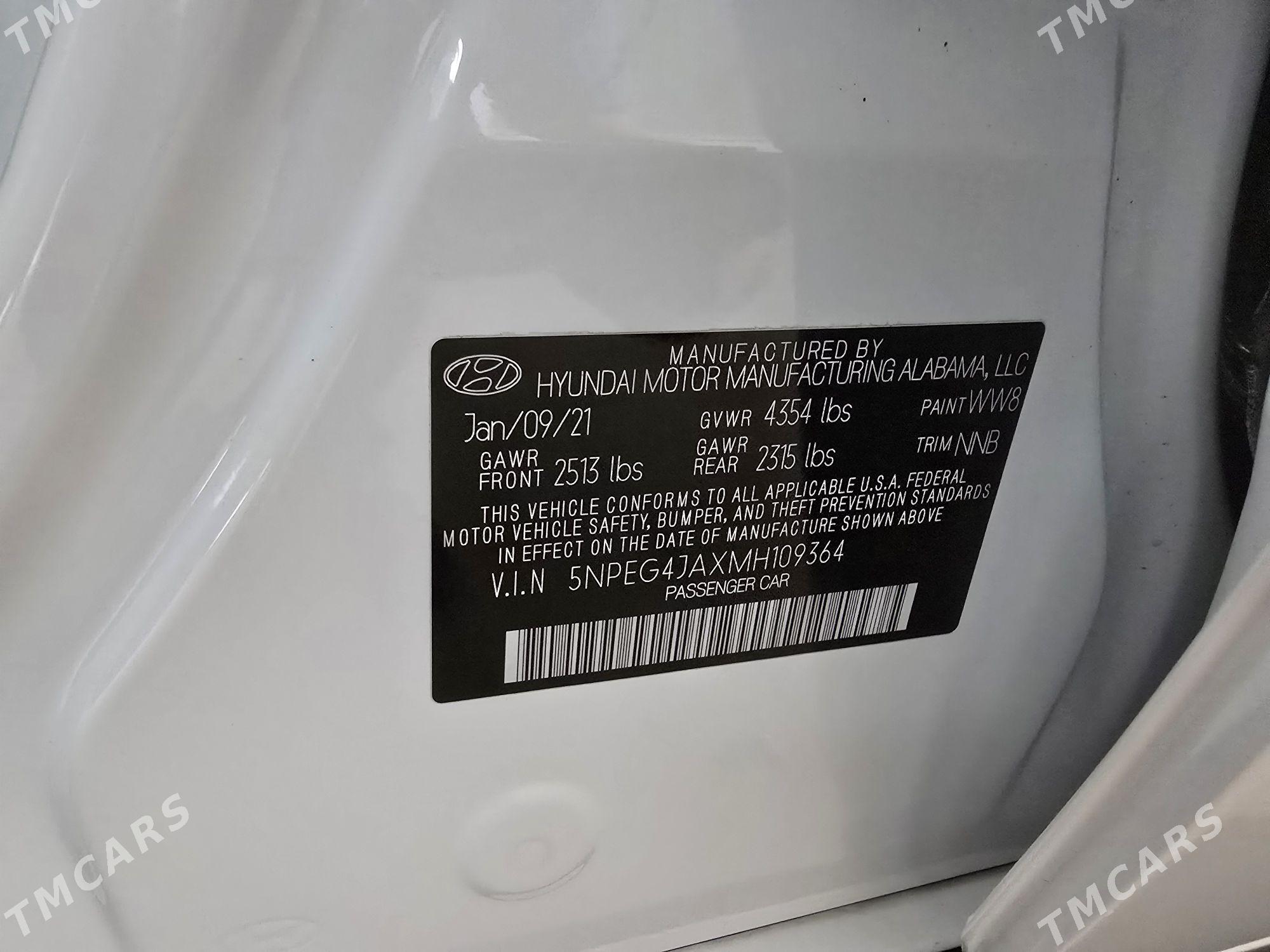 Hyundai Sonata 2021 - 257 000 TMT - Ашхабад - img 7