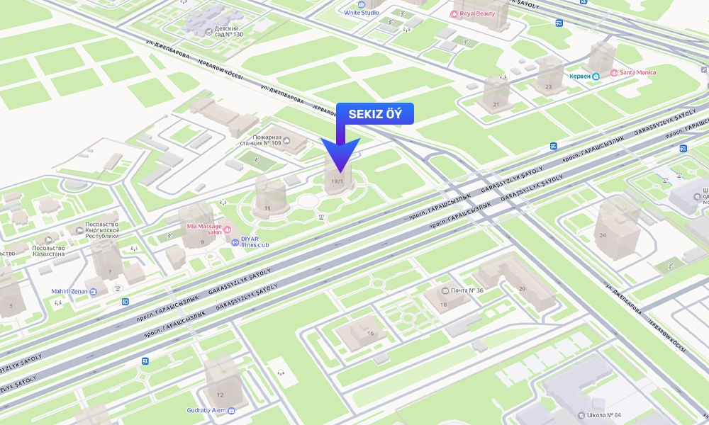 "SEKIZ ÖÝ" MEBEL AŞGABAT Map Location