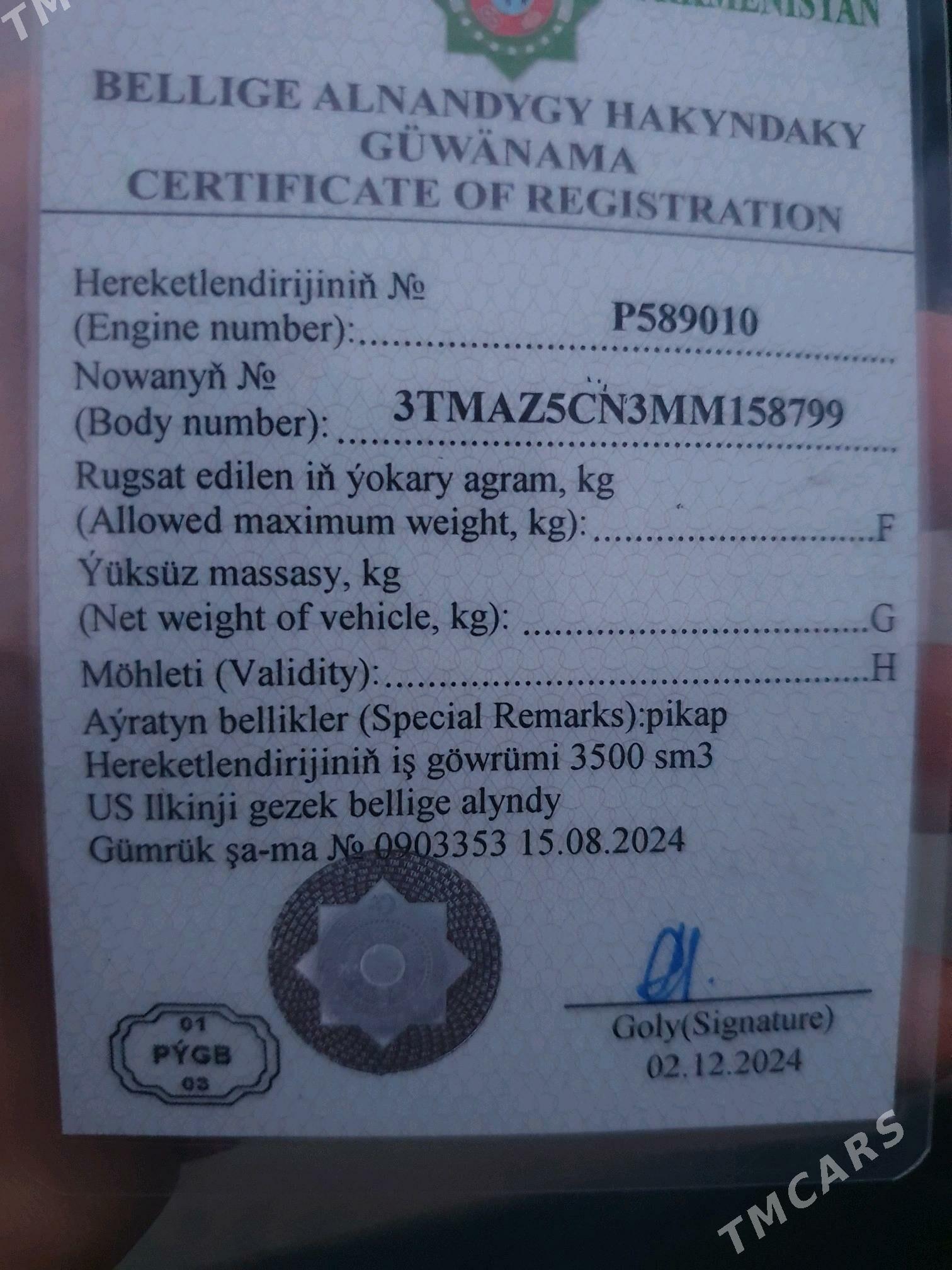Toyota Tacoma 2021 - 380 000 TMT - Ашхабад - img 4