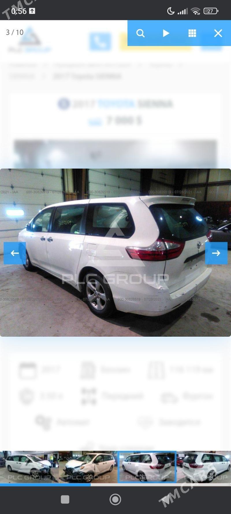 Toyota Sienna 2017 - 365 000 TMT - Aşgabat - img 6
