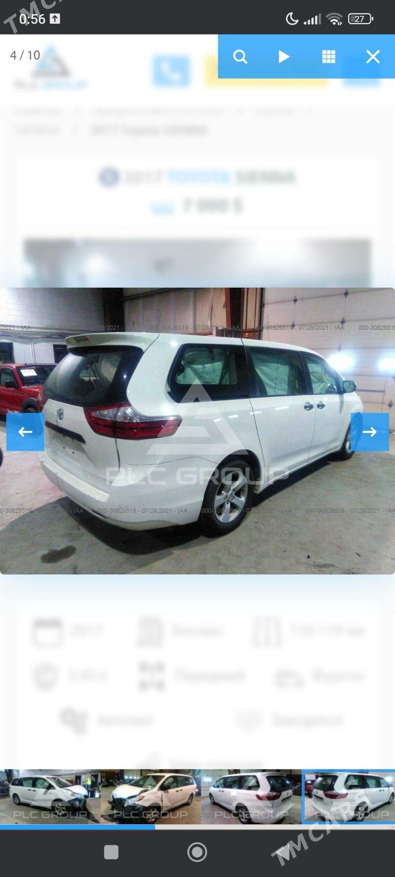 Toyota Sienna 2017 - 365 000 TMT - Aşgabat - img 8