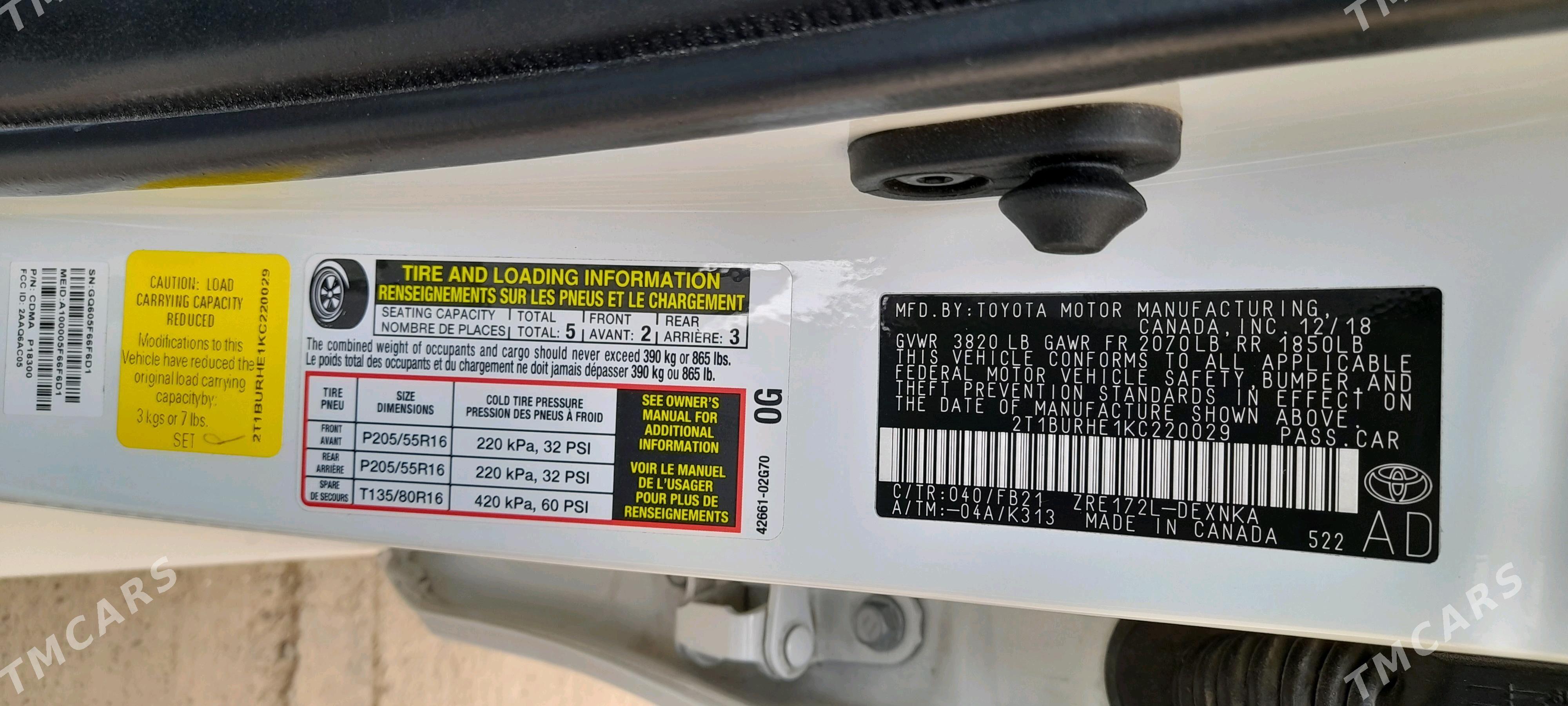 Toyota Corolla 2019 - 205 000 TMT - Türkmenabat - img 9