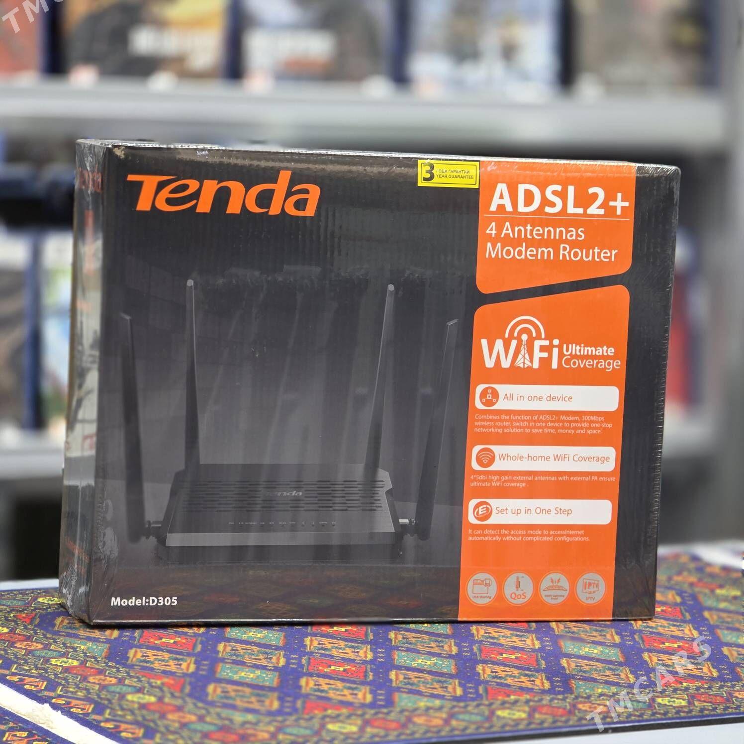 Tenda router wifi rotr d305 - Ашхабад - img 1