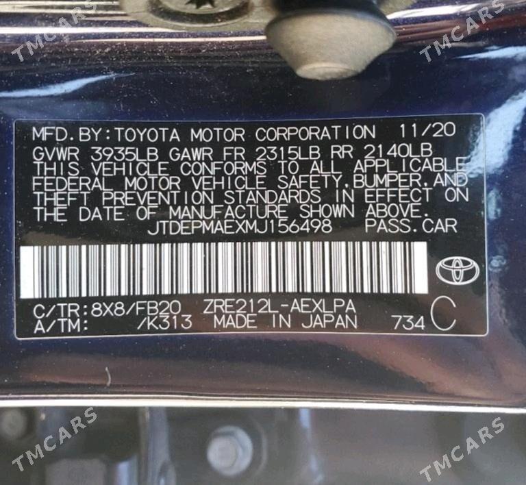 Toyota Corolla 2020 - 174 000 TMT - Мары - img 10