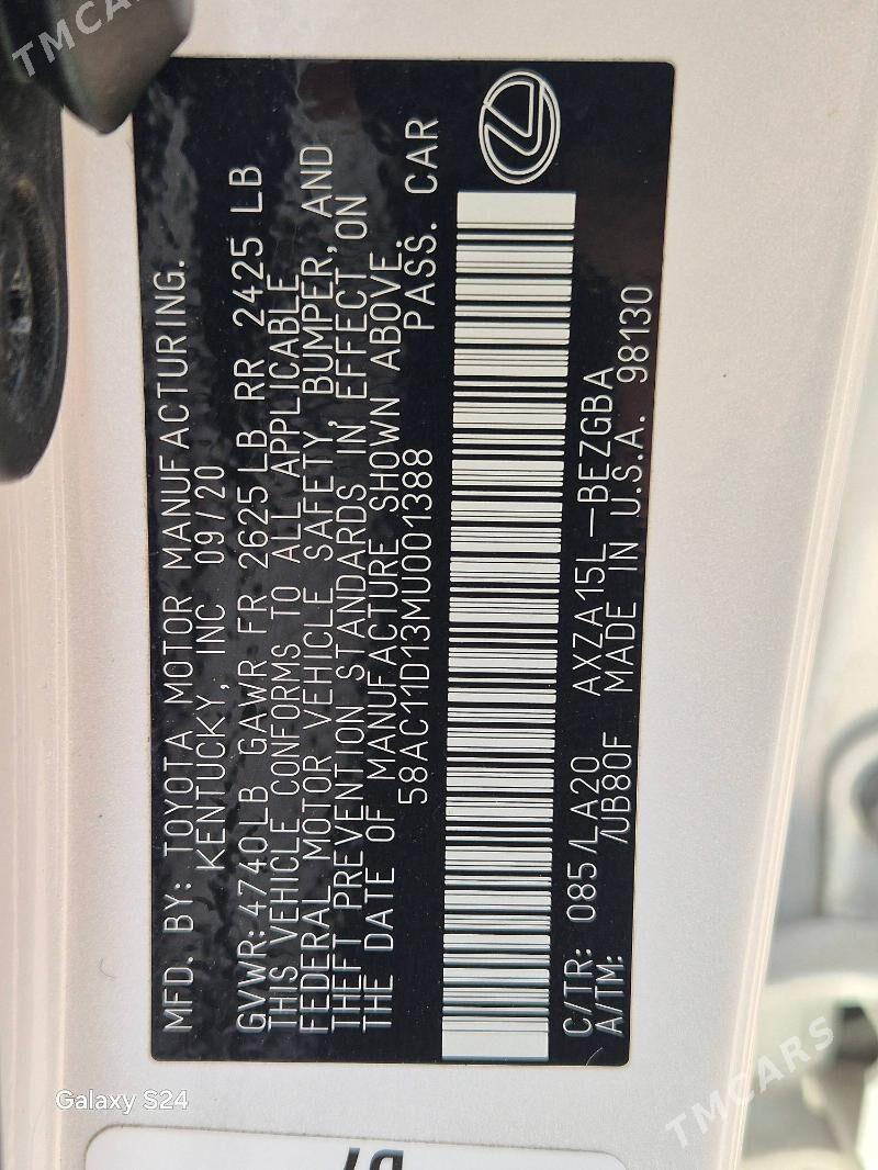 Lexus ES 250 2021 - 510 000 TMT - Türkmenabat - img 10