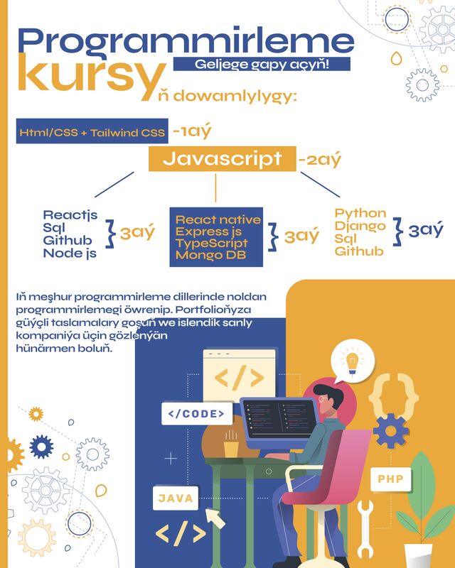 Programmirleme kursy - Aşgabat - img 3