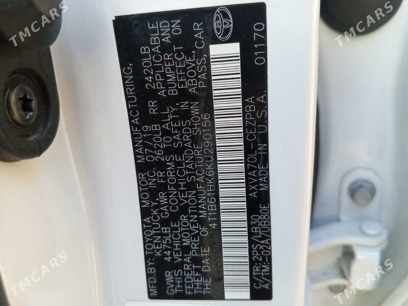 Toyota Camry 2019 - 345 000 TMT - Ашхабад - img 8