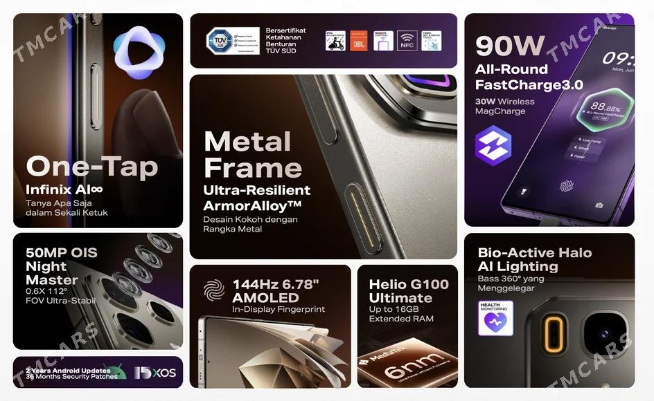 KREDIT 6AY INFINIX NOTE 50PRO - Aşgabat - img 3