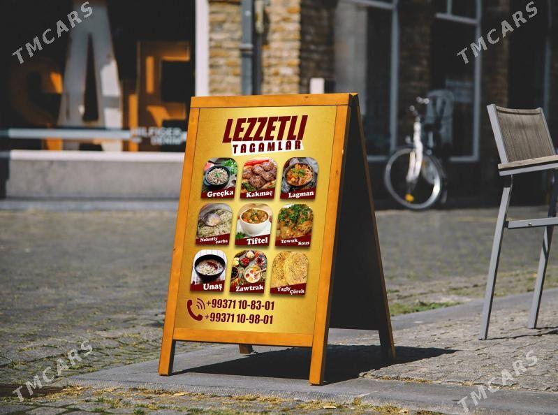 MENU FLAÝER WIZITKA REKLAMA - Ашхабад - img 1
