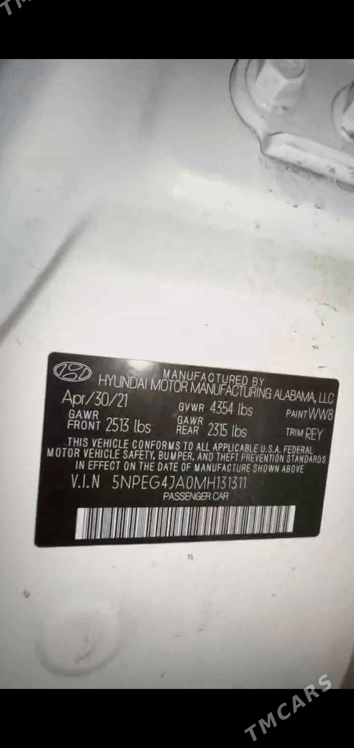 Hyundai Sonata 2021 - 248 000 TMT - Ашхабад - img 4
