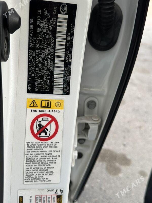 Lexus ES 350 2018 - 372 000 TMT - Türkmenbaşy - img 8