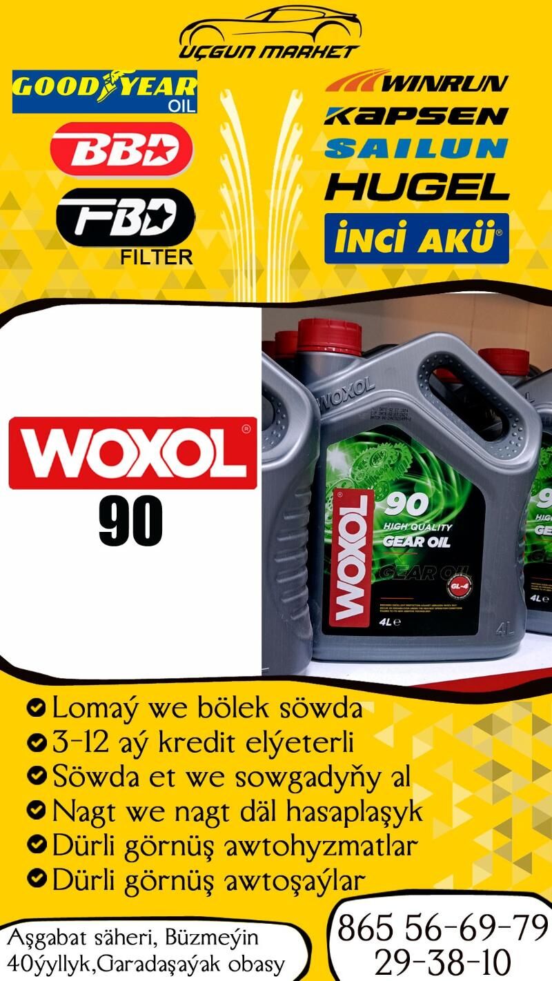 WOXOL 90 GEAR OIL MOTOR YAGY - Бузмеин - img 2