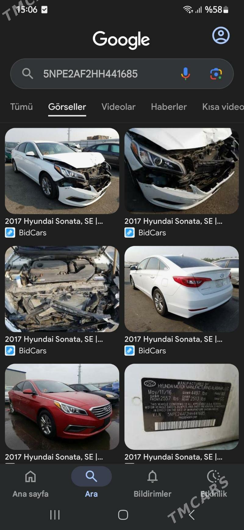 Hyundai Sonata 2016 - 190 000 TMT - Aşgabat - img 6