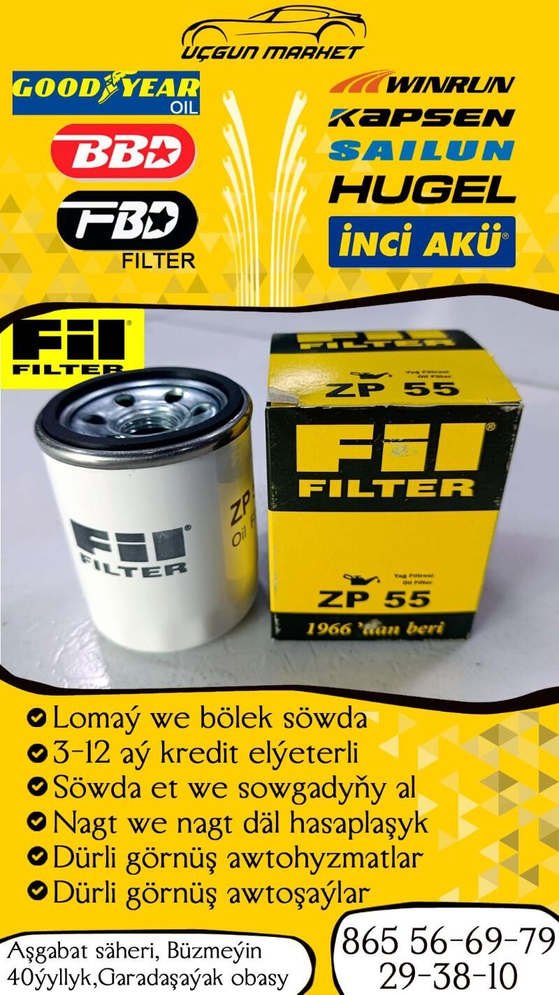 FIL YAG FILTER ФИЛЬТРЫ - Büzmeýin - img 1