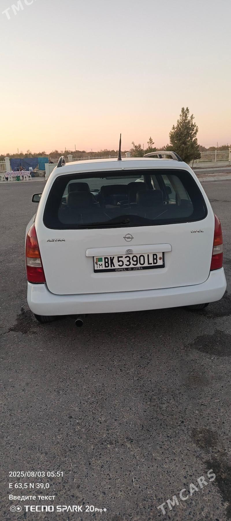Opel Astra 2000 - 63 000 TMT - Туркменабат - img 3