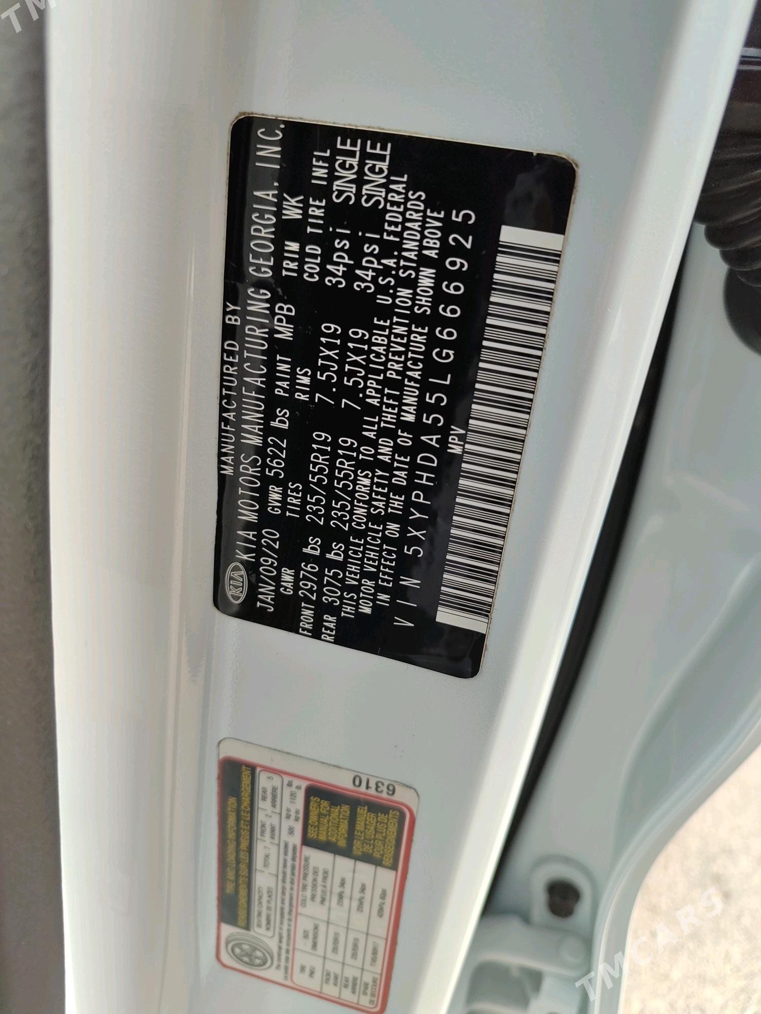Kia Sorento 2020 - 350 000 TMT - Ашхабад - img 6