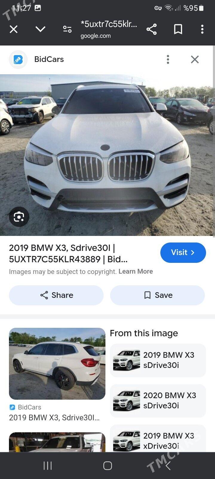 BMW X3 2019 - 600 000 TMT - Койтендаг - img 1