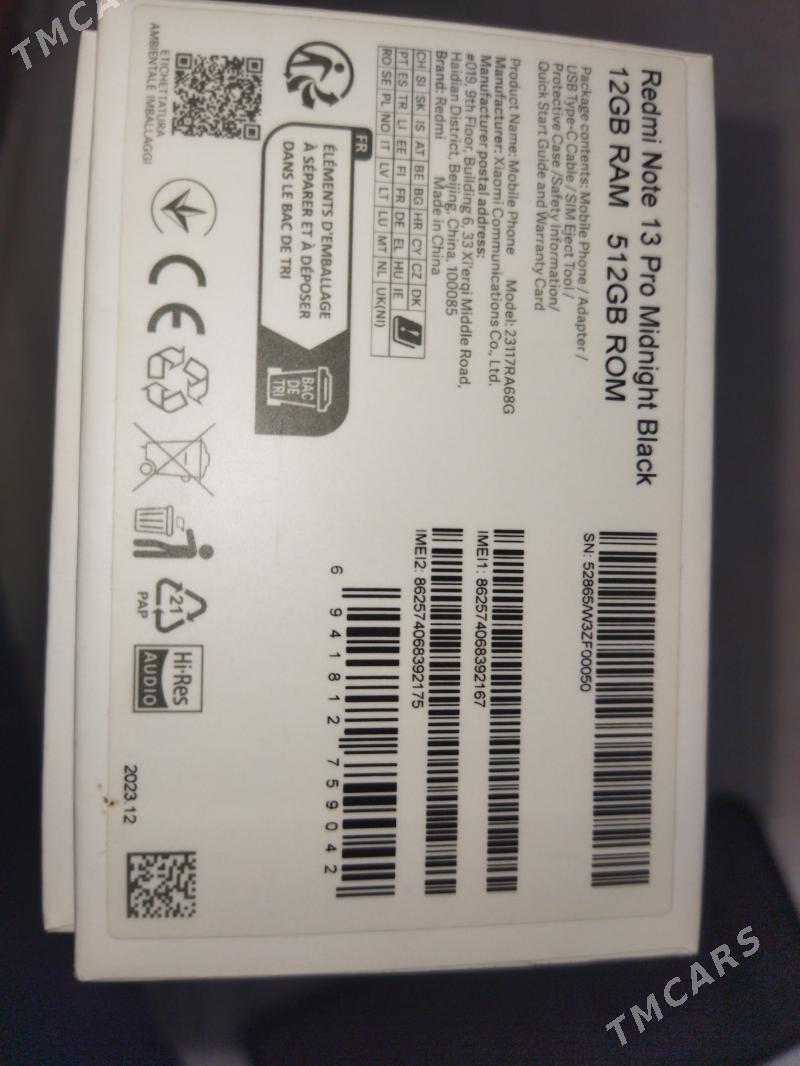 REDMI NOT 13PRO 24/512 GL/CHIN - Parahat 7 - img 3