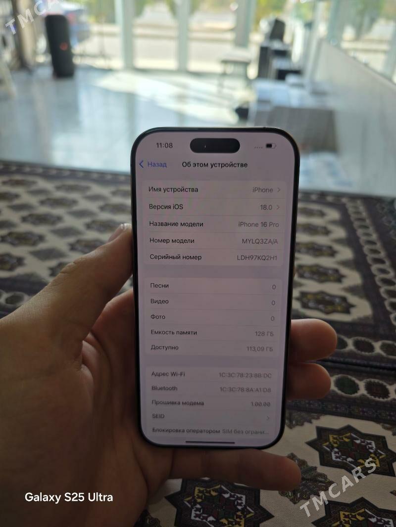 16 pro 128GB 2sim ZA/A - Daşoguz - img 1