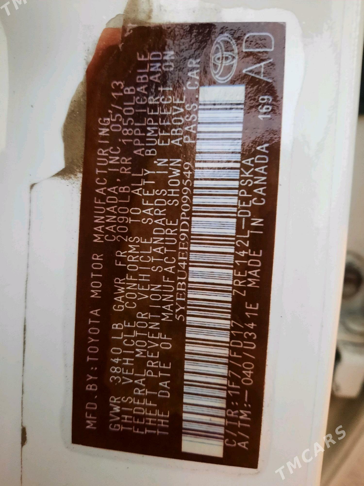 Toyota Corolla 2013 - 180 000 TMT - Ашхабад - img 7