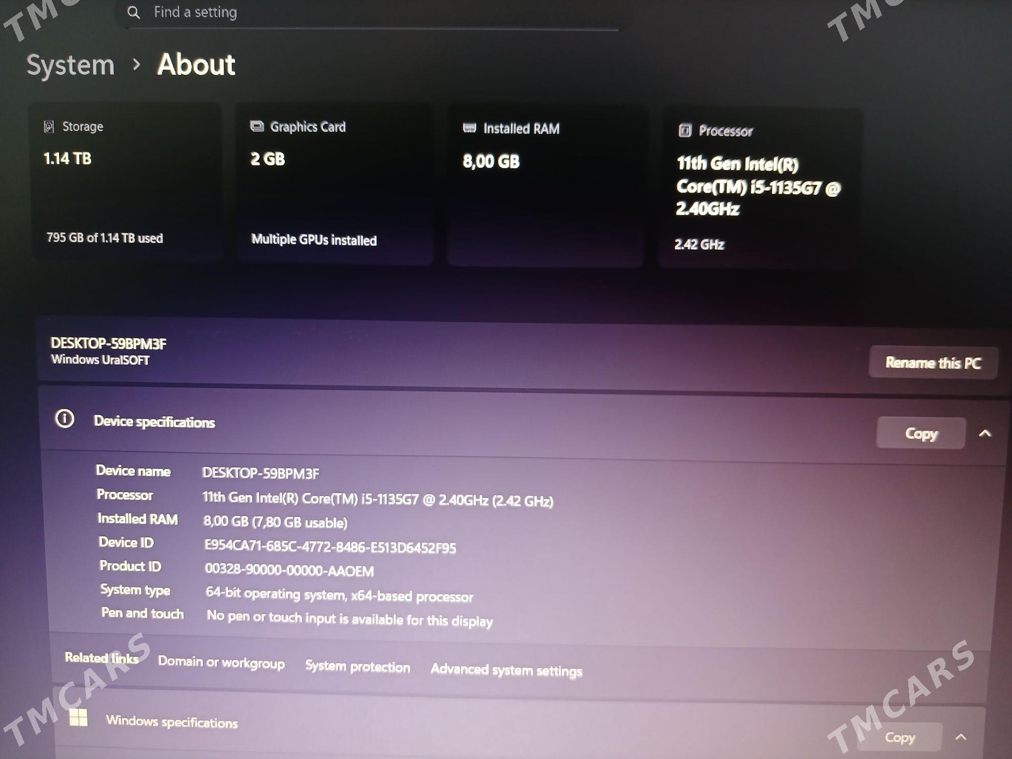 Lenovo ideapad 3 11th gen - Ашхабад - img 7