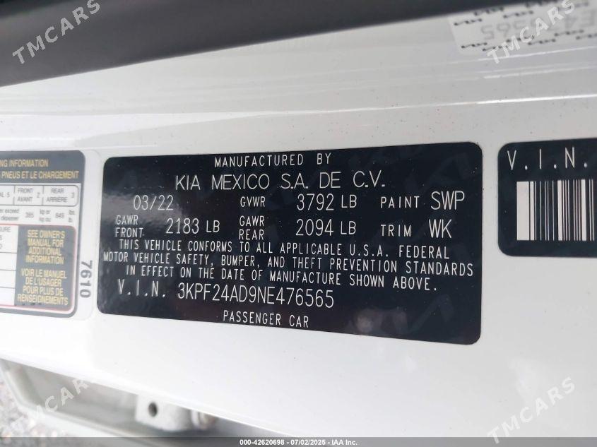 Kia Forte 2022 - 205 000 TMT - Ашхабад - img 8