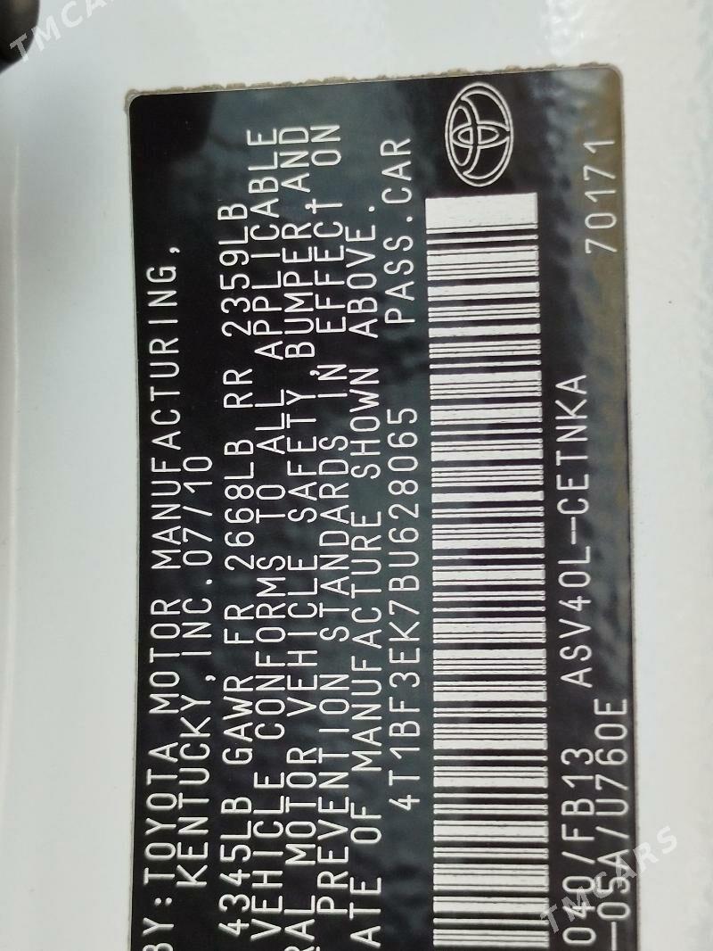 Toyota Camry 2010 - 200 000 TMT - Mary - img 2