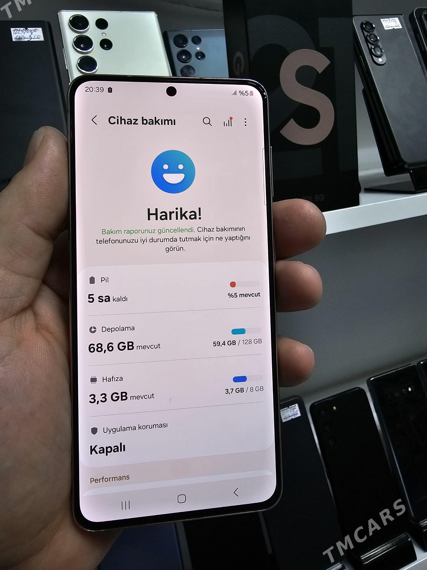 S 21 8/128 GB 2 SIM TP YAZGYLY - Garaşsyzlygyň 15 ýyllygy Söwda Merkezi - img 4